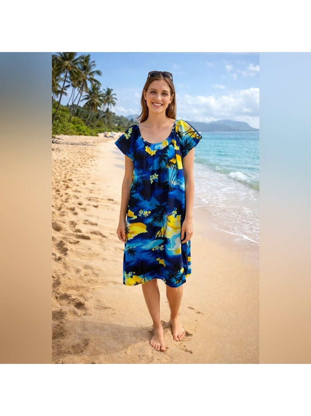Vintage Hilo Hattie Floral Tropical Dress Resort Beach cruise vacation